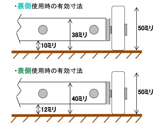 すき間収納 かくれんボード　寸法