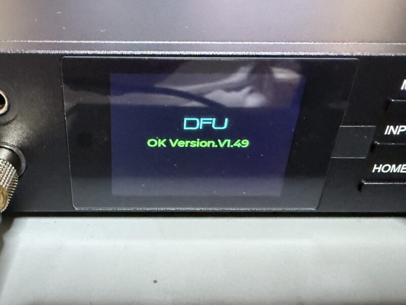 Topping DX5II バージョンアップ