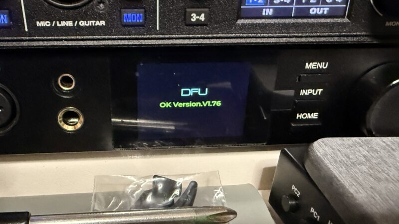 Topping DX5 II ファームアップデート(V1.76)